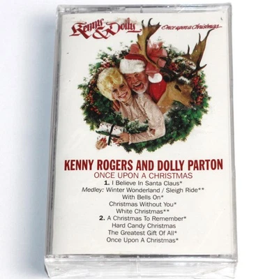 Kenny Rogers & Dolly Parton - Once Upon A Christmas (Cassette Tape 1997) SEALED - Image 1 of 4