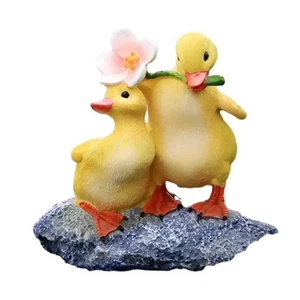 Duck Statues - Outdoor Set of Two, Resin Decorations, Cute Duckling Gift for ... - Picture 1 of 7