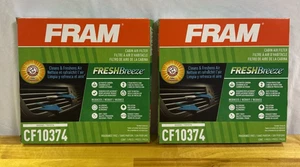 FRAM Fresh Breeze Lot of 2 Cabin Air Filter - Arm & Hammer Baking Soda CF10374 - Picture 1 of 8