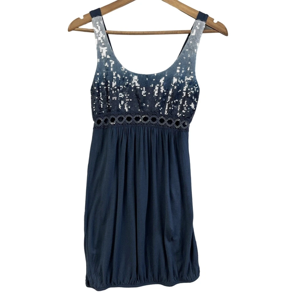 Top Babydoll Y2K Charlotte Russe Mujer Lentejuelas Pequeño Bling Hada Boho Rave Fiesta Foto 1 de 4