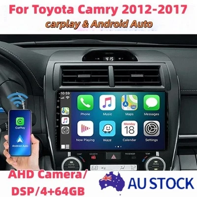 10''carplay For Toyota Camry 2012-2017 Car Stereo Radio 4+64G Android Auto Navi - image 1 of 4