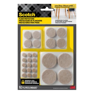 Scotch Felt Pads Value Pack: Assorted Sizes / 162-pack (Beige) - Picture 1 of 6
