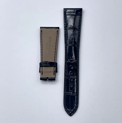 Patek Philippe Schwarzes Alligatorarmband 22/16mm F02 - Bild 1 von 4
