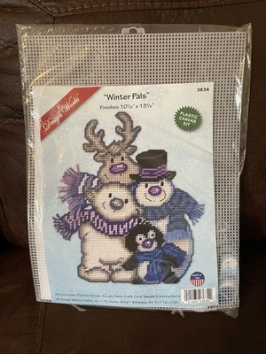 Design Works “WinterPals” 7-count Plastic Canvas Kit  - Image 1 of 4