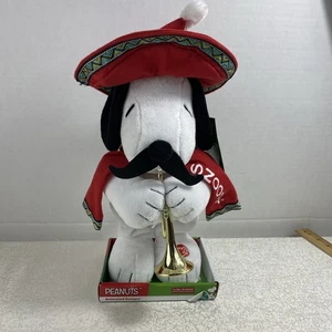 Peluche Peanuts Holiday animato Snoopy dances musica Feliz Navidad funziona nuovo - Foto 1 di 12