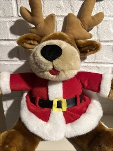 Christmas Moose Plush, Kurt S. Adler, Inc 17” Tall - Picture 1 of 5
