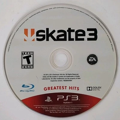 Skate 3  (Sony PlayStation 3, 2010) PS3 Disc Only UNTESTED  - Image 1 of 2