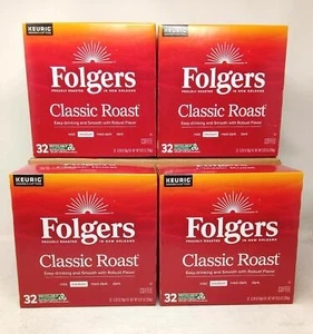 Folgers Classic Roast Coffee K-Cup Pods - Medium Roast - 128ct - BB 2/26 - Picture 1 of 2
