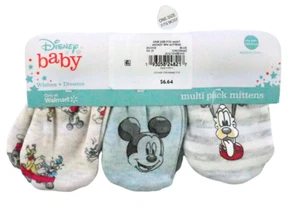 Paquete de 3 guantes Mickey & Friends de Disney Baby Wishes & Dreams talla única para la mayoría - Imagen 1 de 3