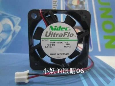 NIDEC U40X12MS4Z7-51 12V 0.04A 4CM 4010 40*40*10MM 2 PIN Fan - Image 1 of 3