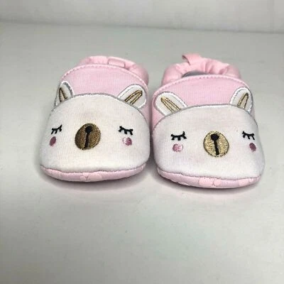 Bebés Niñas Infantes Primeros Caminantes Zapatos 0 - 6 Meses Rosa Conejo Suelas Suaves Foto 1 de 4