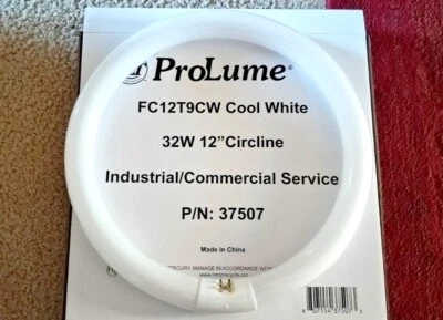 Halco ProLume FC12T9CW 37507 32W FC12 T9CW 12 Inch Circline Cool White 1 Piece - Image 1 of 3