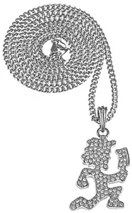 Nuevo Collar Juggalo Colgante Cristal Estrás 30 Pulgadas Cadena Eslabón Cubano Loco - Imagen 1 de 9