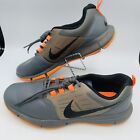 Nike Explorer Ctrl Herren Golfschuhe grau & orange Größe 9,5 Synthetik stollenlos