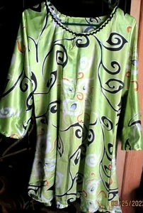Hermosa Nueva Estilo Blusa Corte Paraguas Se Tiene Sueños Túnica Talla XL48 - Imagen 1 de 3