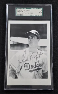 SANDY KOUFAX Signed Real Photo Postcard-HOF-LOS ANGELES DODGERS-SGC-JSA - Picture 1 of 5