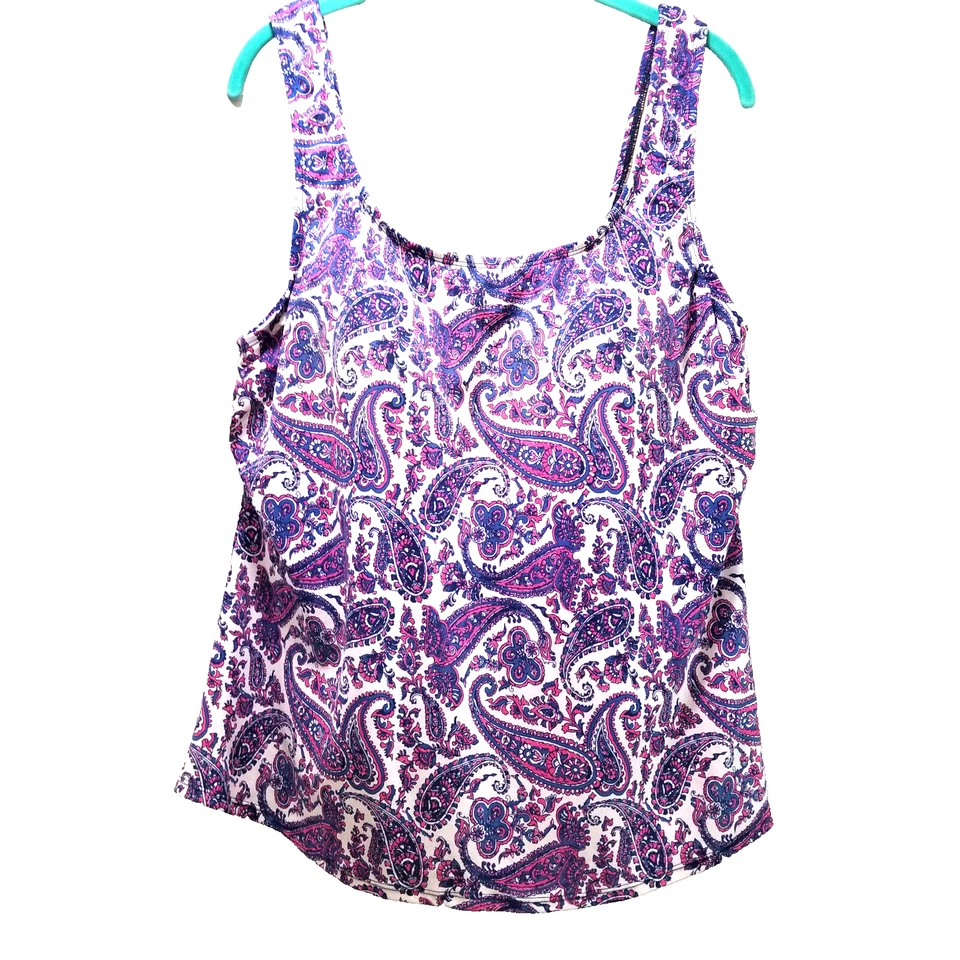Trajes de baño para todos los 24 Tankini púrpura camiseta sin mangas negra lisa falda de baño falda de baño Foto 1 de 4