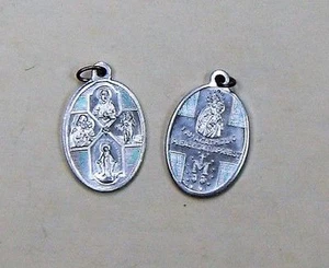 Catholic 4 Way Cross I am a Catholic Medal Charm  Gift Aluminum Metal 7/8" - Picture 1 of 1