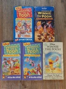 Lot Of 5 Disney Winnie The Pooh Kids Cartoon VHS Movies Tigger - Eeyore- Piglet - Picture 1 of 12