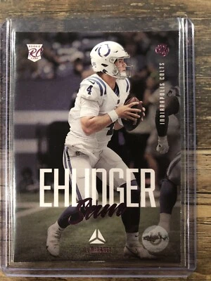 2021 Panini Chronicles Luminance PINK Sam Ehlinger RC #221 Indianapolis Colts - Image 1 of 2