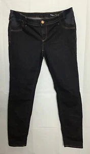GAP1969 MATERNITY TRUE SKINNY DARK BLUE JEANS SIZE 10 - Picture 1 of 5