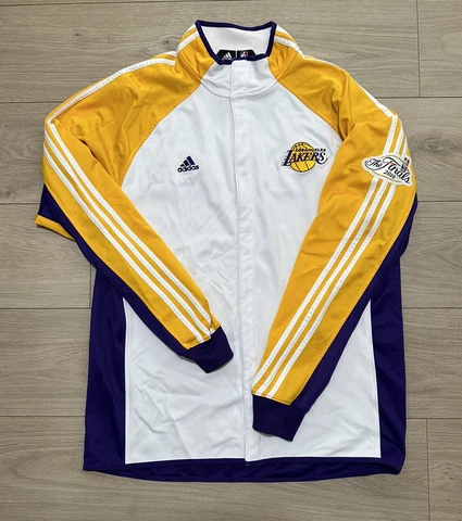lakers kobe bryant team issued 2010 finals #18 pro just jersey jacket Large+2 Cover