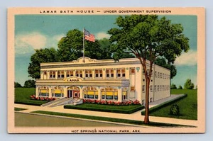 Lamar Bath House Hot Springs Nationalpark Arkansas Postkarte nicht verschickt - Bild 1 von 2