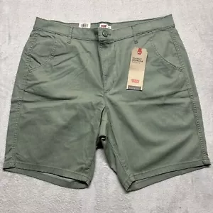 NEW Levi's Classic Bermuda Shorts Mens 33 Olive Green Mid Rise Slim Fit - Picture 1 of 6