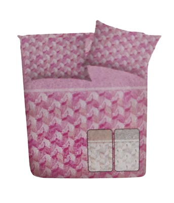 FASHION HOME PAGANO Completo lenzuola matrimoniale singolo flanella antipilling caldo cotone foglia