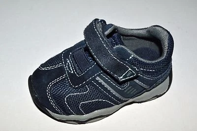 NOVO Tênis Circo Bebê Meninos Infantil Couro Têxtil Berço Sapatos 0-6 M Tamanho 3  - Imagem 1 de 4