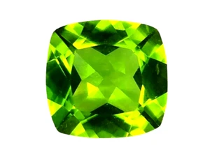 "Piedras preciosas sueltas en forma de cojín de peridoto verde 4,98 CTS ""ver video" - Imagen 1 de 3