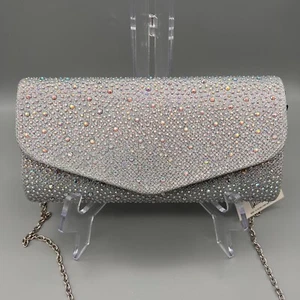 J.Furmani Designer Collection Paris Milano Rhinestone Hardcase Evening Clutch - Picture 1 of 12