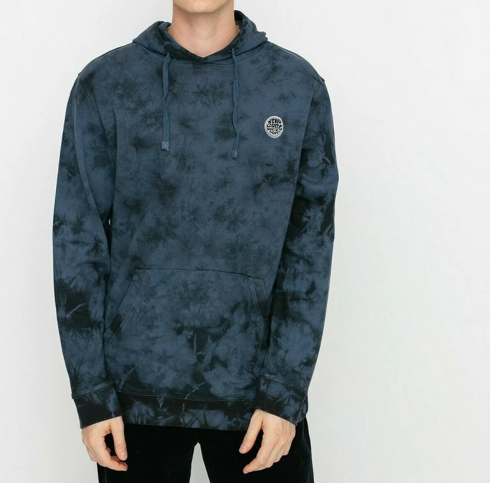 Pulôver masculino com capuz RIP CURL SURFISTAS ORIGINAIS - Preto lavado - Médio - Novo com etiquetas - Imagem 1 de 1