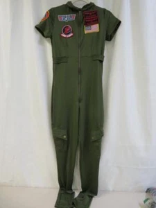 Leg Avenue Halloween Costume Top Gun Flight Suit Goose Maverick Patches Medium - Picture 1 of 4