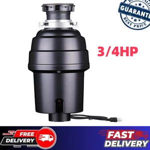 3/4Hp Kitchen Waste Disposal Stainless Steel 4 Stage Grind for Kitchen Sink NEW - Picture 1 of 8