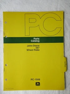 1975 John Deere 567 Wheel Rakes Rake Parts Catalog Book Manual PC-1048 - Picture 1 of 8