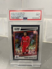 FABIO CARVALHO BLACK SWIRL NUMBERED 1/1 ONE OF ONE SCORE 22-23 PSA 9