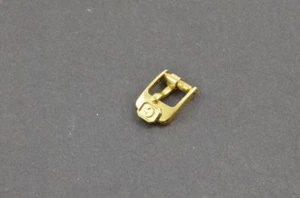 Chopard Leather Bracelet Buckle Steel Gold Plated 8mm - Picture 1 of 2