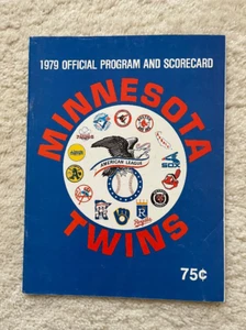 1979 Minnesota Twins vs Detroit Tiger Official Program Scorecard Wynegar Smalley - Bild 1 von 5