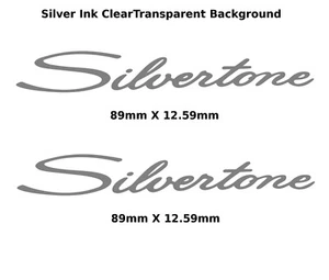 Silvertone guitar Decal head stocks Restoration water slide Logo 294 - Bild 1 von 1