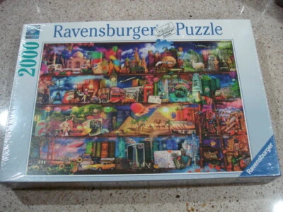 New/Sealed Ravensburger Jigsaw Puzzle 2000 Pieces "World Of Books" - Image 1 of 4