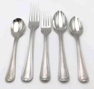 Juego de cuchara, tenedor Lenox Vintage Jewel de 5 piezas cubiertos de acero inoxidable 18/10 brillantes - Imagen 1 de 6