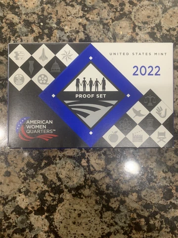 2022 s us mint 5 coin american women quarters clad proof set 22wp Cover