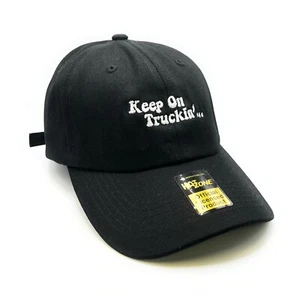 Keep on Truckin Dad Hat Strapback (Black) - Picture 1 of 2