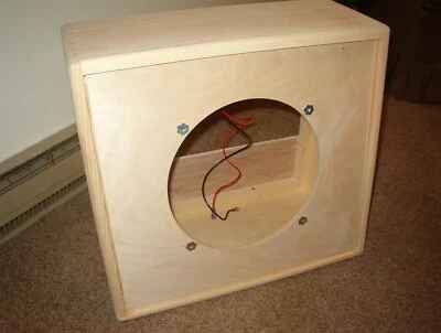 Armario de guitarra extensión 1x12 TRM inacabado Deluxe convertible trasero 12" de profundidad. Foto 1 de 4