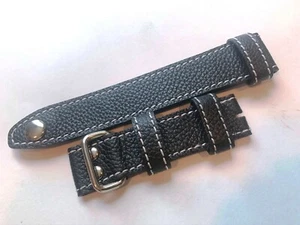 Genuine leather band strap bracelet (for) Hamilton H690 H604 Khaki Pioneer 21mm - Picture 1 of 5