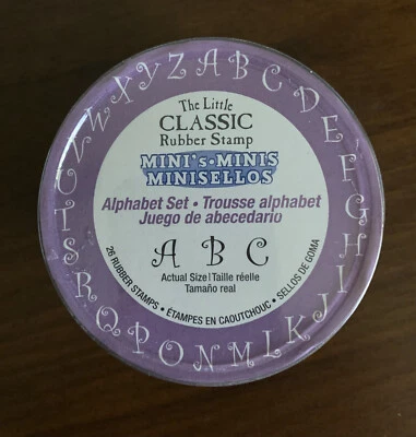 LC9292 The Little Classic MINI Rubber Alphabet Stamp Set by Hampton Art - Изображение 1 из 3