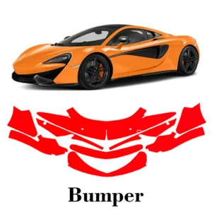 Front bumper PreCut PPF Paint Protection Film For McLaren 540c 570s 2016-2021 - Picture 1 of 7