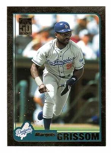 2001 Topps Traded Gold #023 Marquis Grissom Dodgers BV$5 ####/2001 #23 - Picture 1 of 1