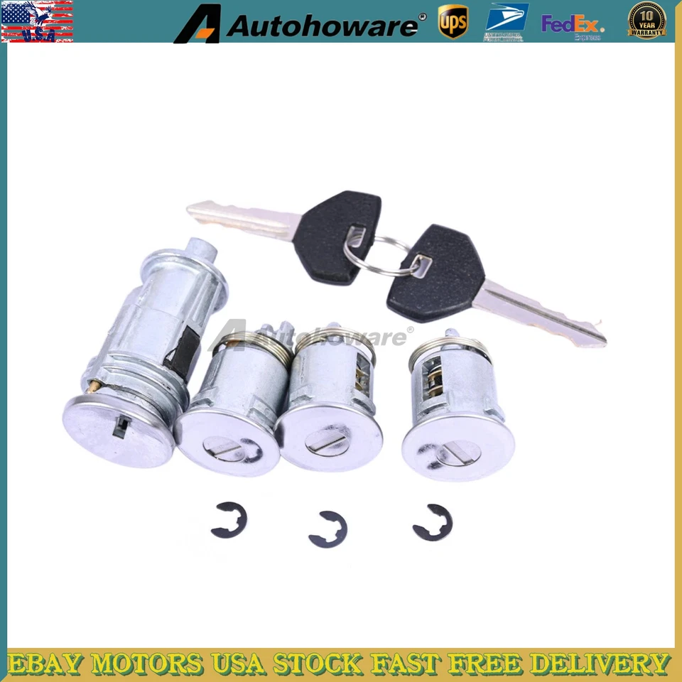 Fits For 2002-06 Jeep TJ New 4864651 Ignition & 3Door Lock Cylinder Set W/2 Keys Foto 1 de 4